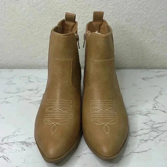 SUN + STONE GRANGERR STRETCH WESTERN ANKLE BOOTS Size 7M - Picture 11 of 14